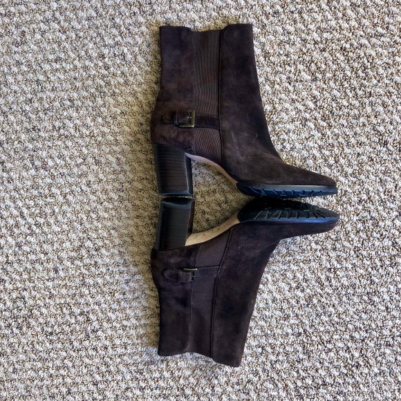 Cole Haan Brown Suede Ankle Booties - Picture 4 of 4